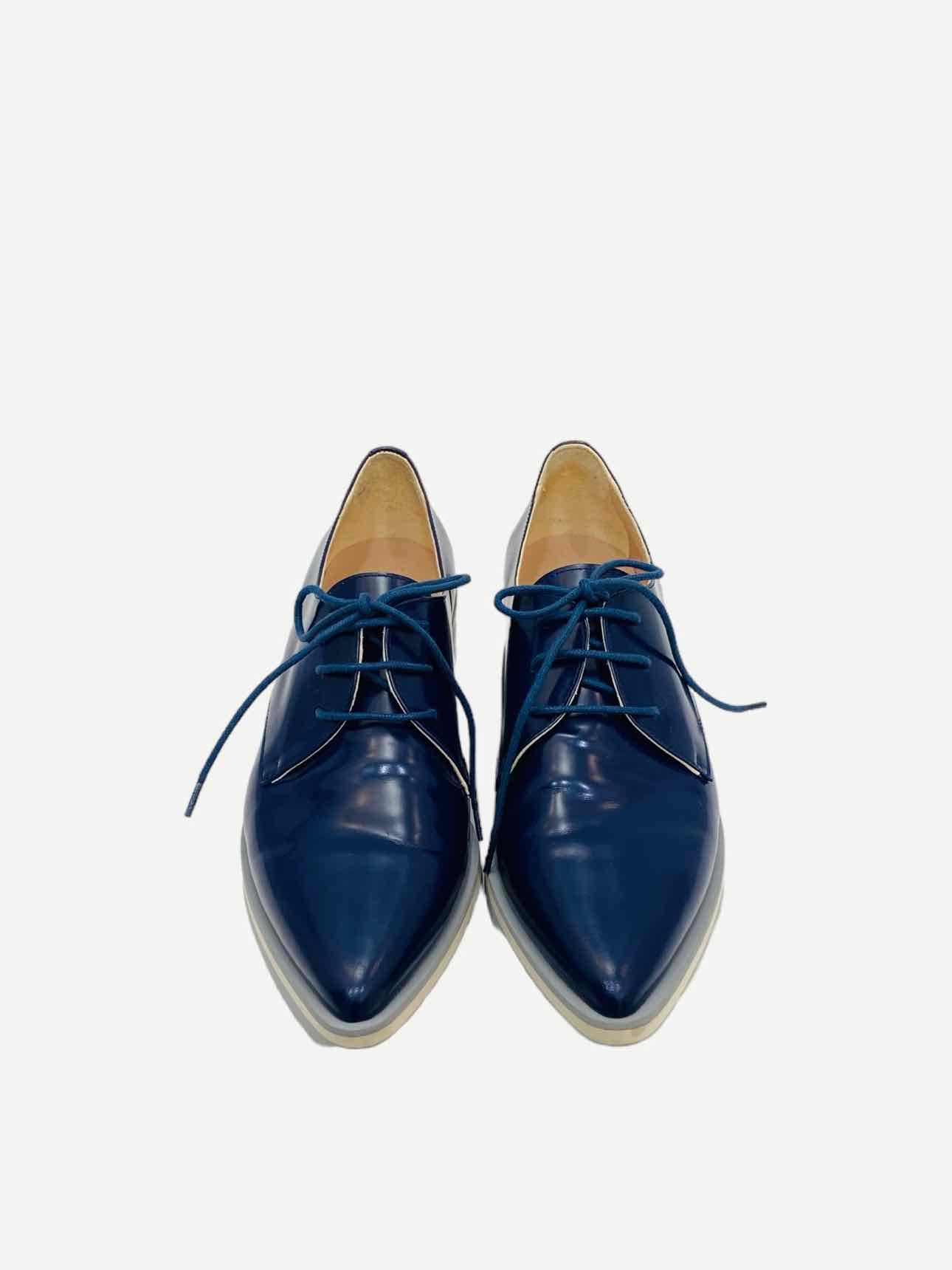 WEEKEND BY MAX MARA Pointed Toe Blue Brogues 39