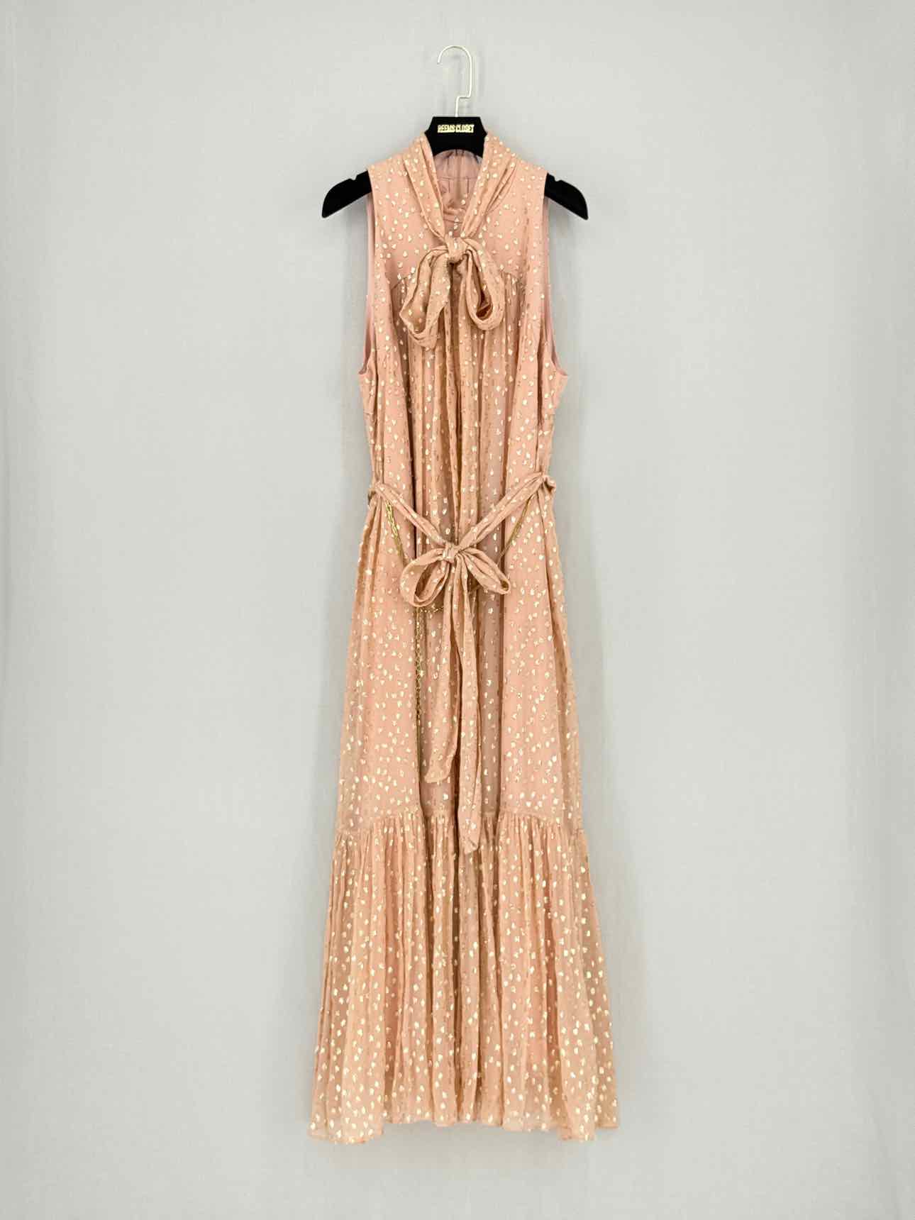 ZIMMERMANN Peach Size Large Midi Dress
