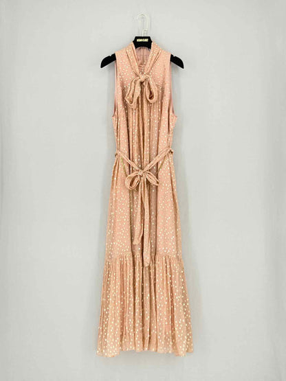 ZIMMERMANN Peach Size Large Midi Dress