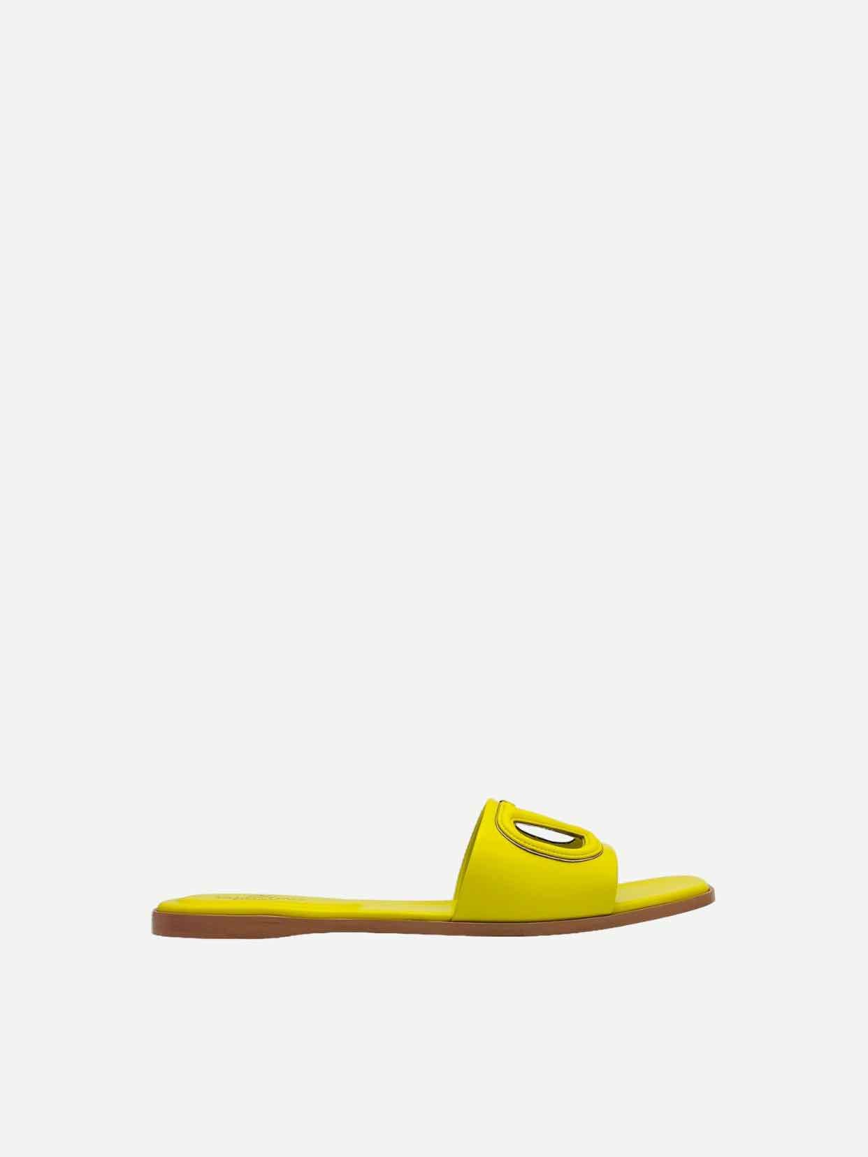 VALENTINO Vlogo Yellow Sandals 42