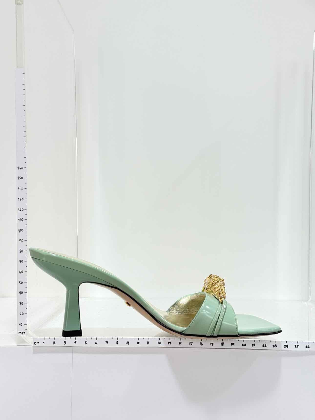 GUCCI Dora Green Size EU 38.5 Heeled Sandals