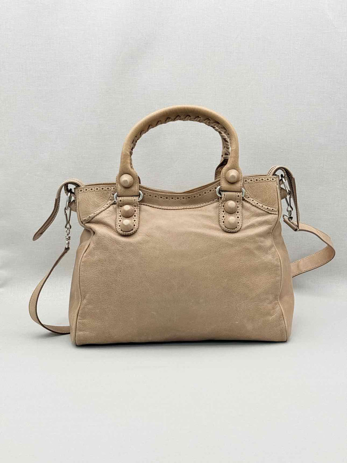 BALENCIAGA Motorcross Beige Top Handle