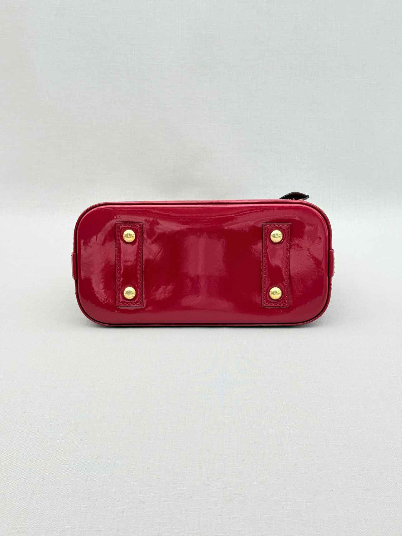 LOUIS VUITTON Alma Red Monogram Top Handle