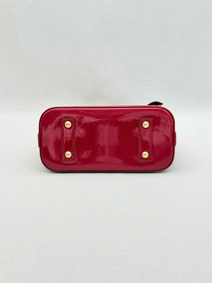 LOUIS VUITTON Alma Red Monogram Top Handle