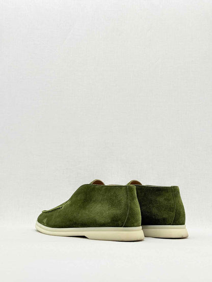 LORO PIANA Open Walk Green Size EU 39 Ankle Boots