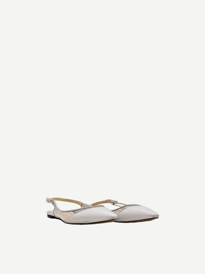 JIMMY CHOO Erin White Flats 40