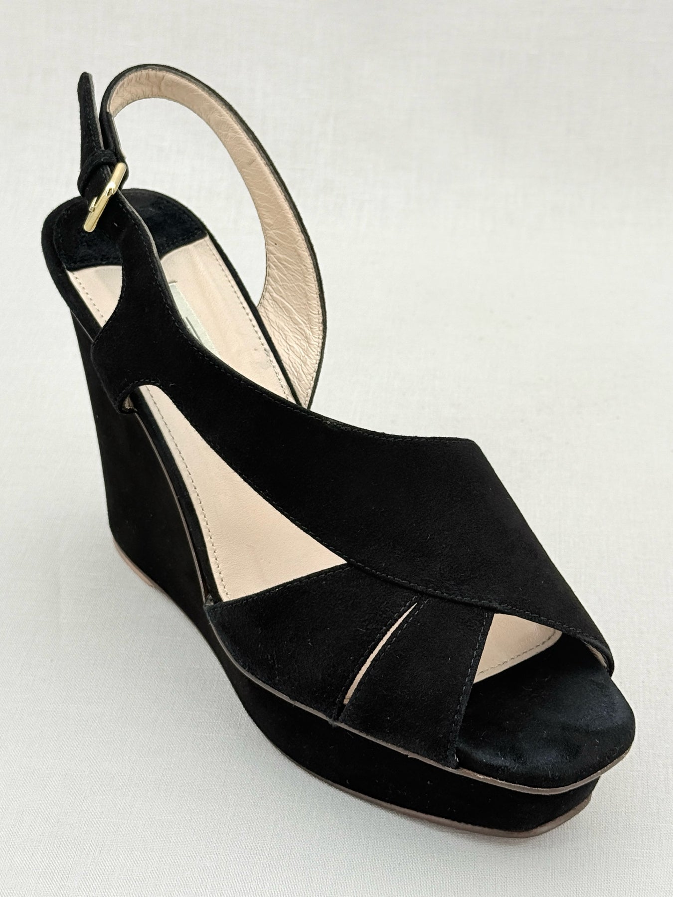 UTERQUE Black Size EU 41 Wedges