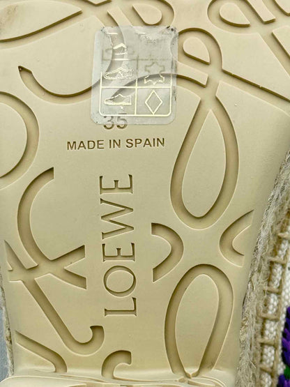 LOEWE Petal Platform Cream Multicolor Size EU 35 Mules
