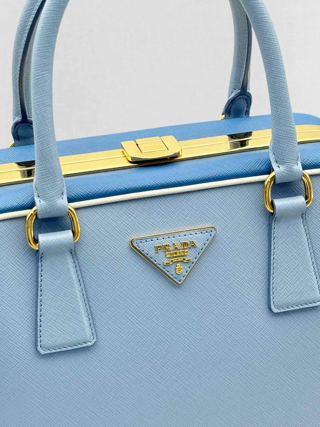 PRADA Pyramid Light Blue Top Handle