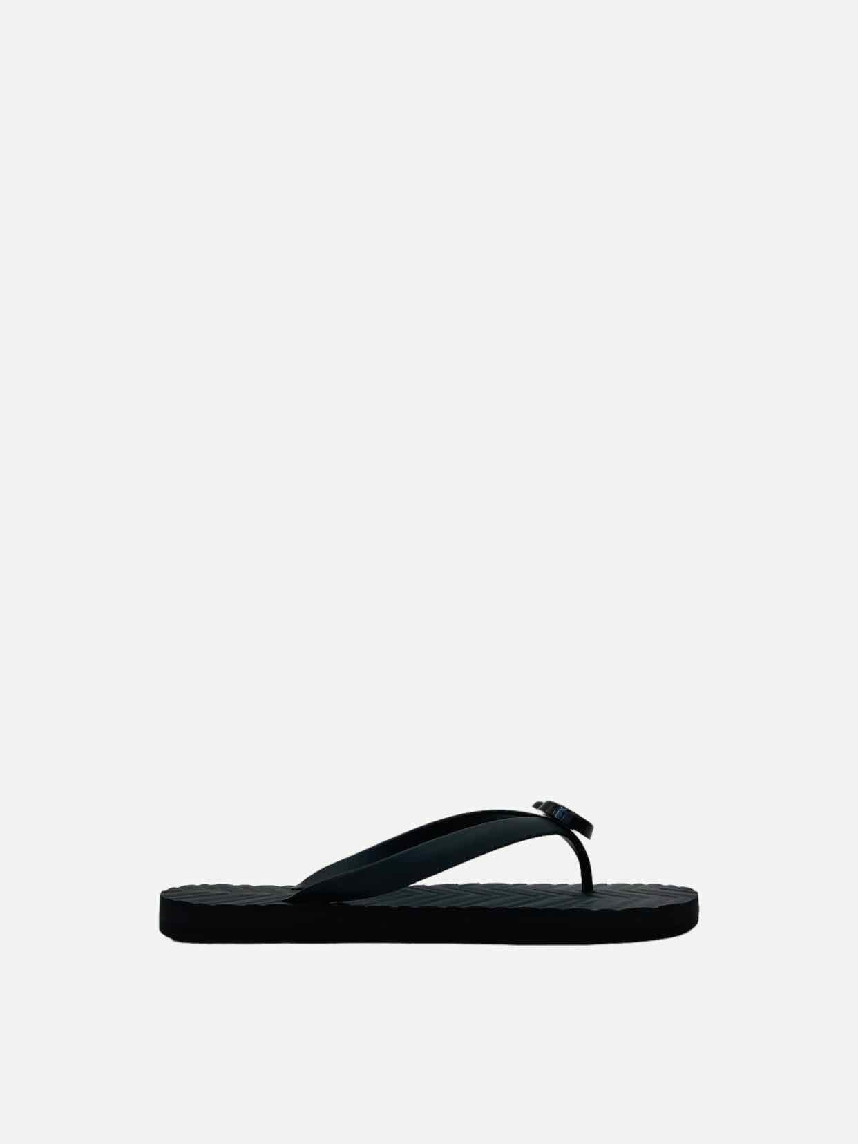 GUCCI Double G Black Flip flops