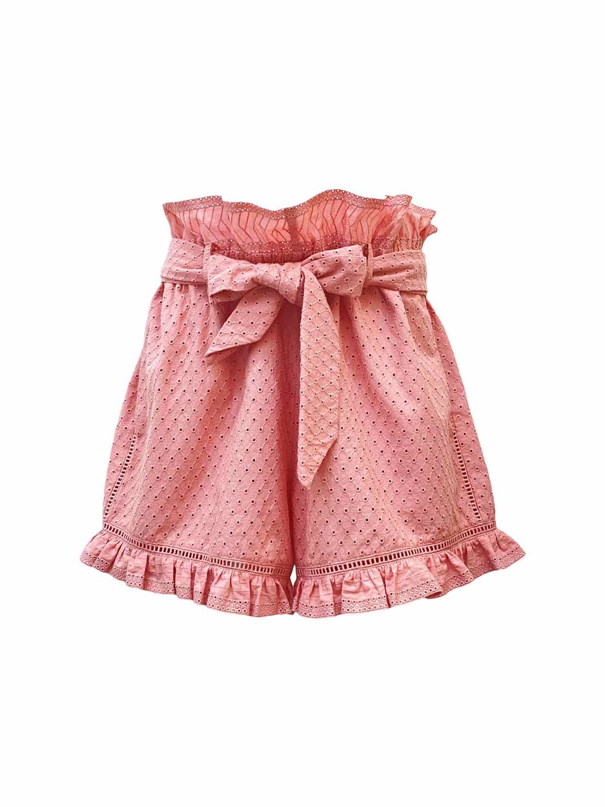 JONATHAN SIMKHAI Old Rose Eyelet Size Medium Shorts