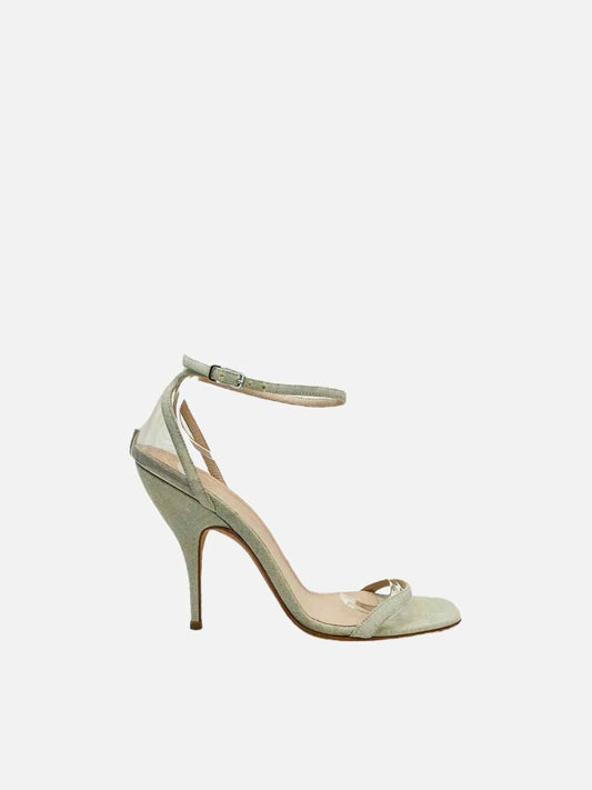 ERMANNO SCERVINO Light Green Heeled Sandals 36.5