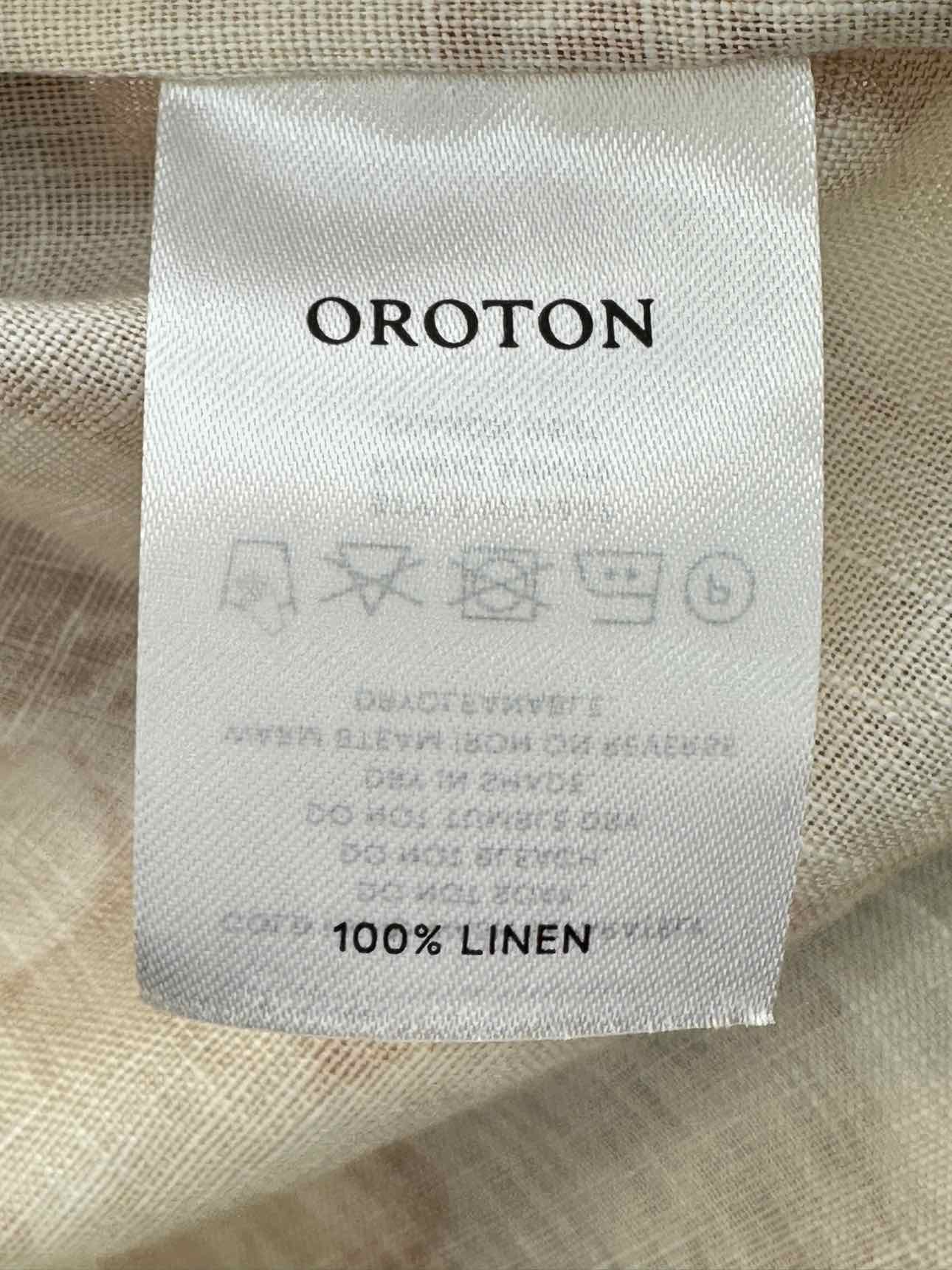 OROTON Yellow & Beige Floral Size US 6 Shirt