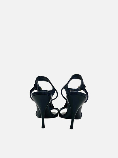 YVES SAINT LAURENT Bora Black Heeled Sandals 37