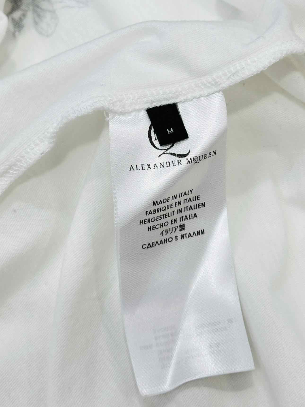 MCQ Fossil Print White Size Medium T-shirt