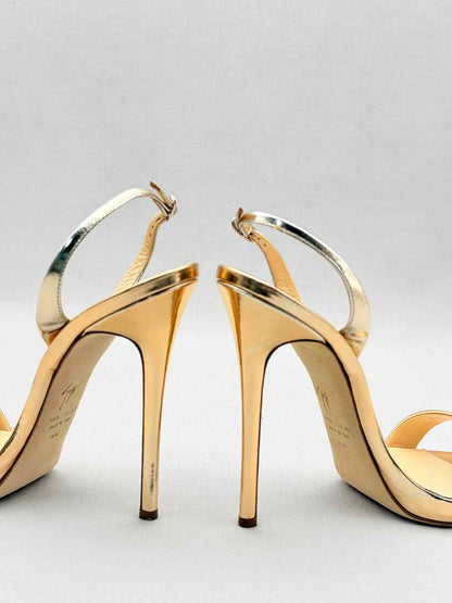 GUISEPPE ZANOTTI Gold Size EU 38.5 Heeled Sandals