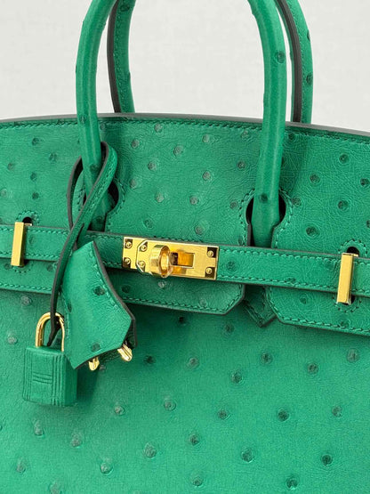 HERMES Birkin Vert Vertigo Top Handle