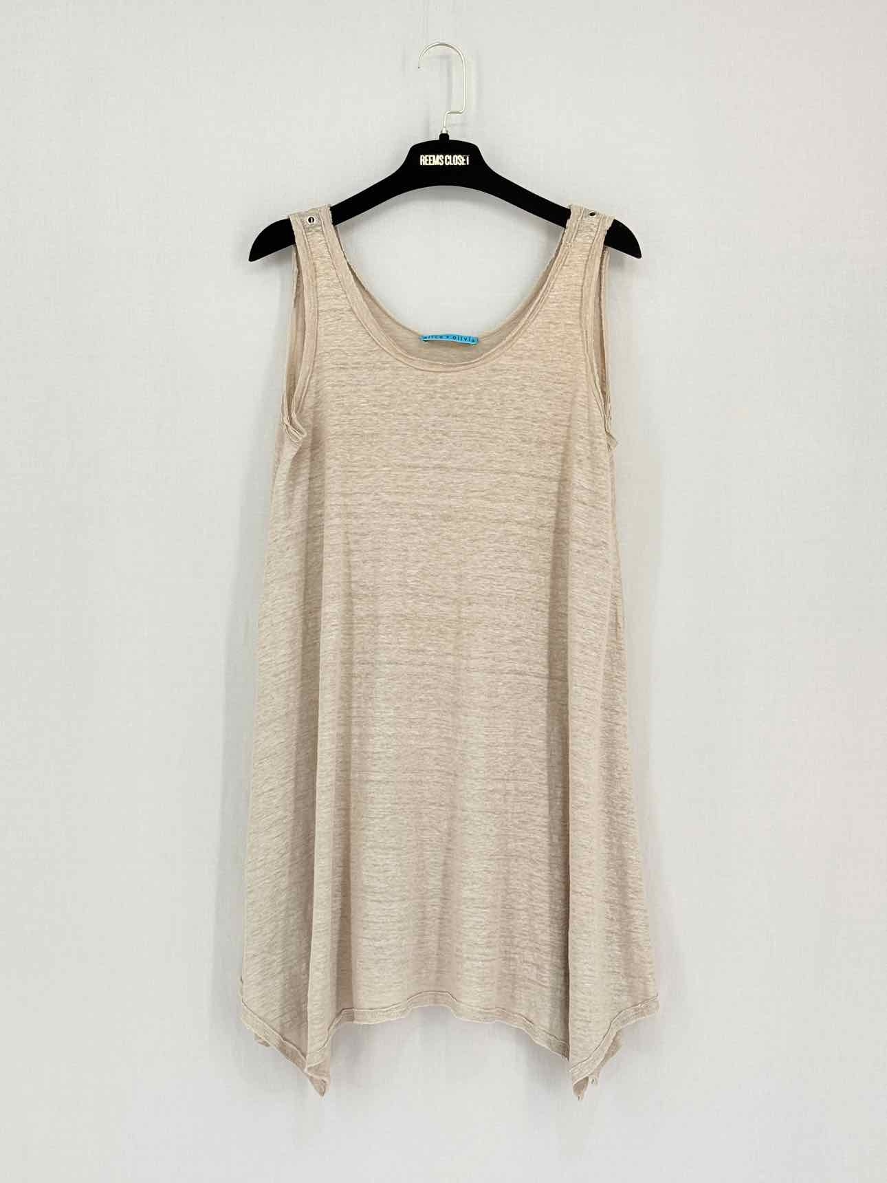 ALICE + OLIVIA Beige Size Medium Tank Top