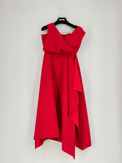 CHRISTIAN DIOR Red Size US 6 Knee Length Dress