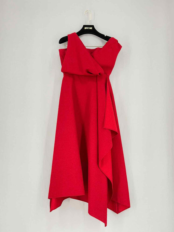CHRISTIAN DIOR Red Size US 6 Knee Length Dress
