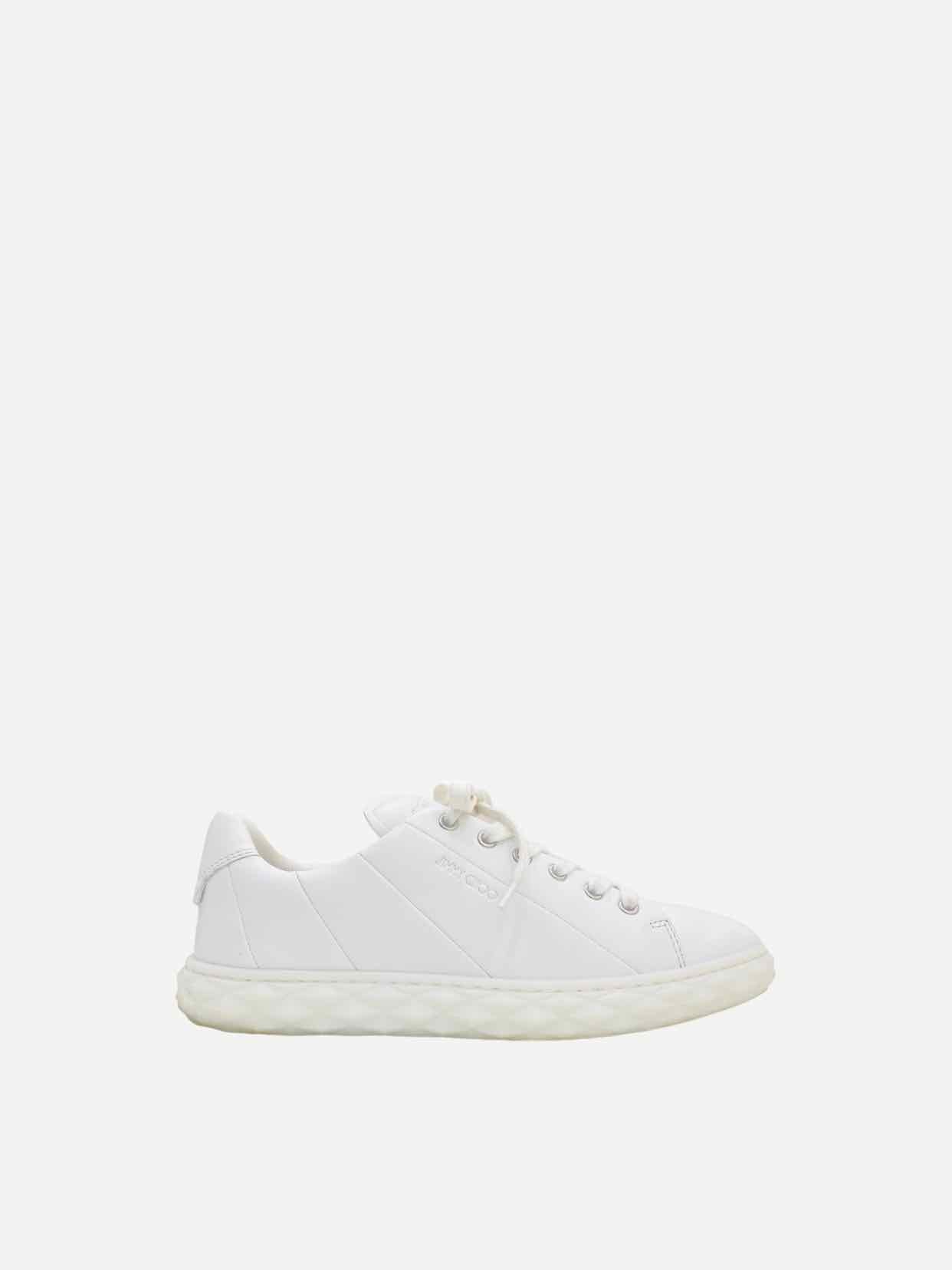 JIMMY CHOO Diamond Light/F White Sneakers