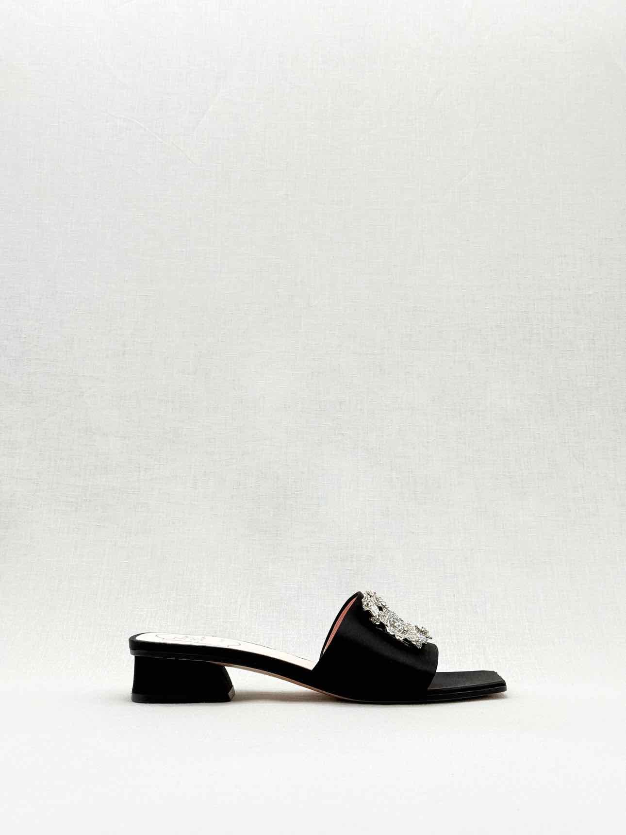 ROGER VIVIER Black Size EU 39 Mules