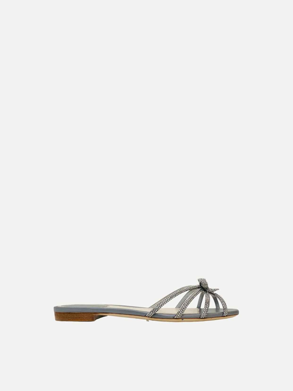 RENE CAOVILLA Caterina Grey Slides 37