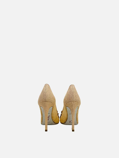 RENE CAOVILLA Beige Size EU 40.5 Pumps