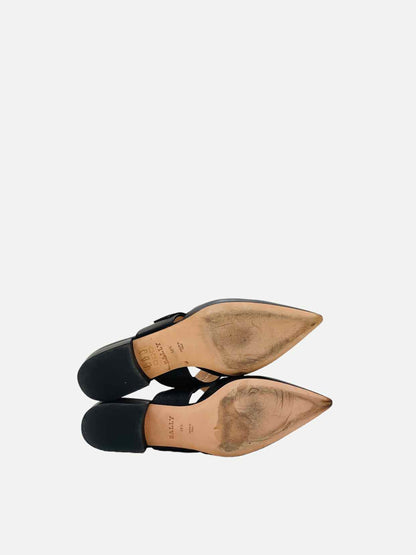 BALLY Jemina Black Flats 38.5