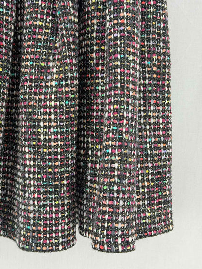 CHRISTIAN DIOR Burgundy Multicolor Size US 4 Mini Skirt