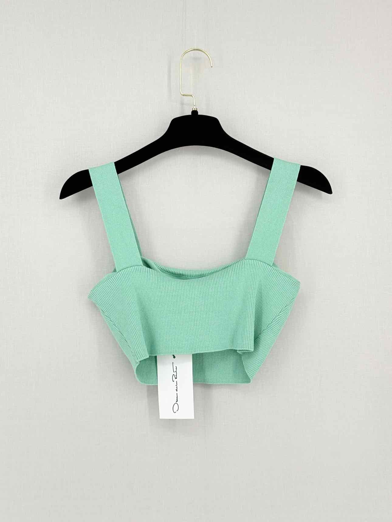 OSCAR DE LA RENTA Spring 2022 Green Size Medium Top