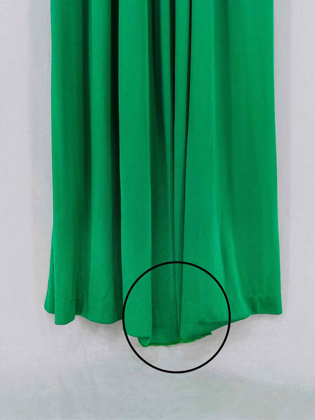 HALSTON HERITAGE Pleated Green Size Medium Long Dress