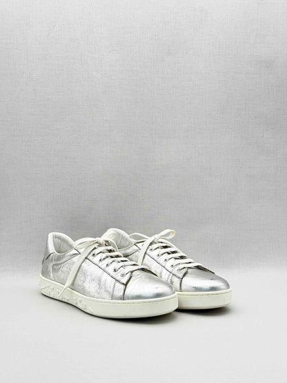DIOR Low Top Metallic Silver Size EU 41 Sneakers