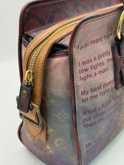 LOUIS VUITTON Brown Multicolor Monogram Top Handle