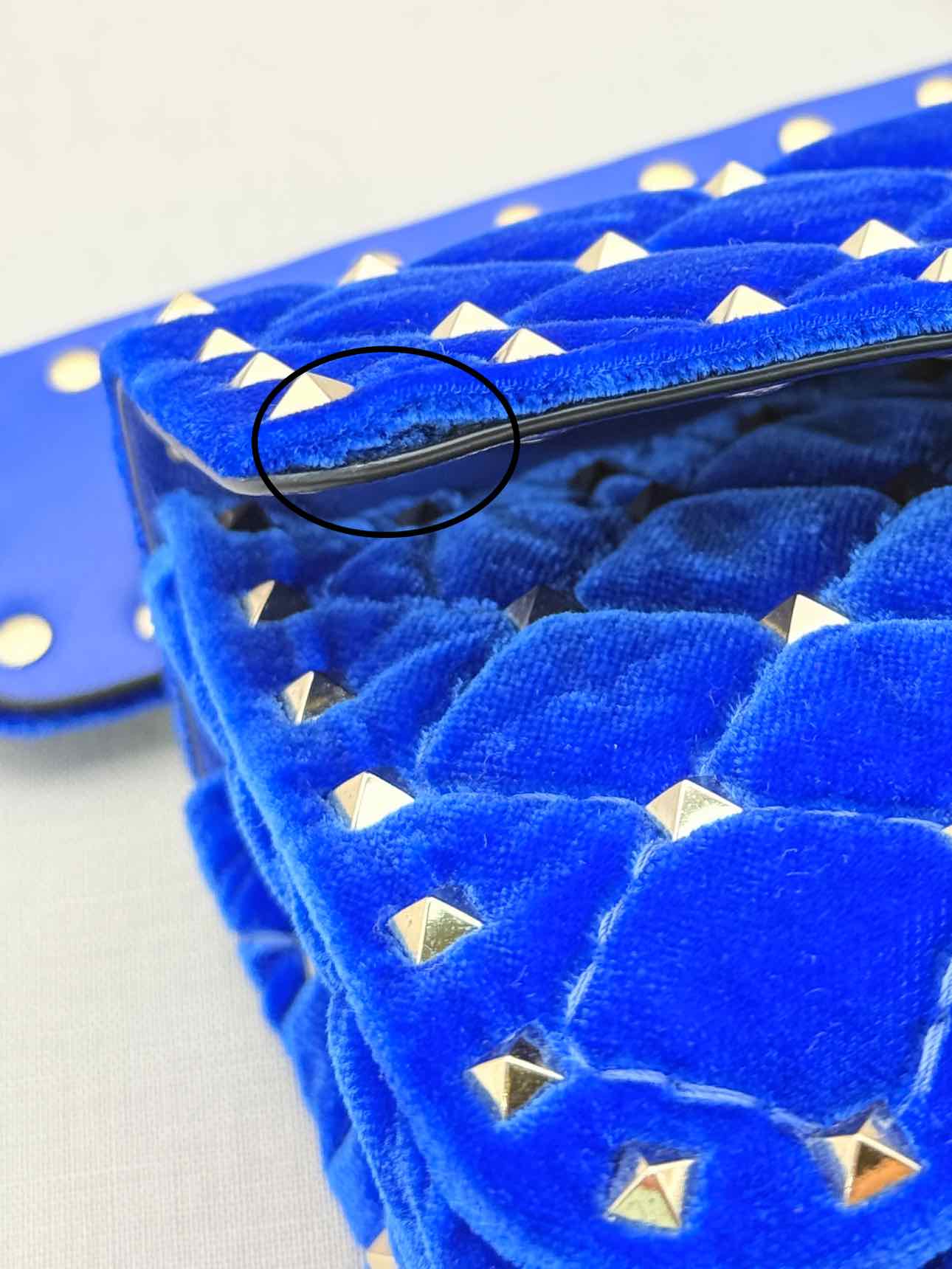 VALENTINO GARAVANI Rockstud Royal Blue Shoulder Bag