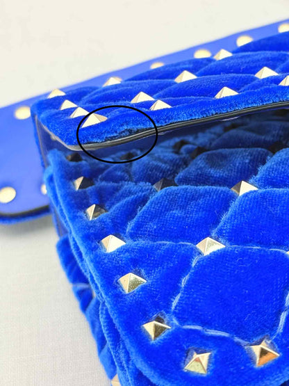 VALENTINO GARAVANI Rockstud Royal Blue Shoulder Bag