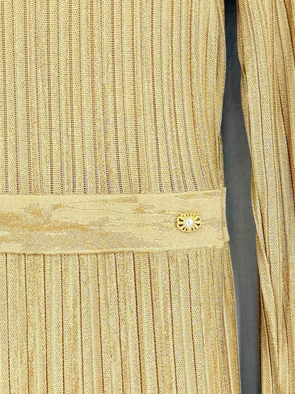 CHANEL 2016 Gold Size US 6 Long Dress
