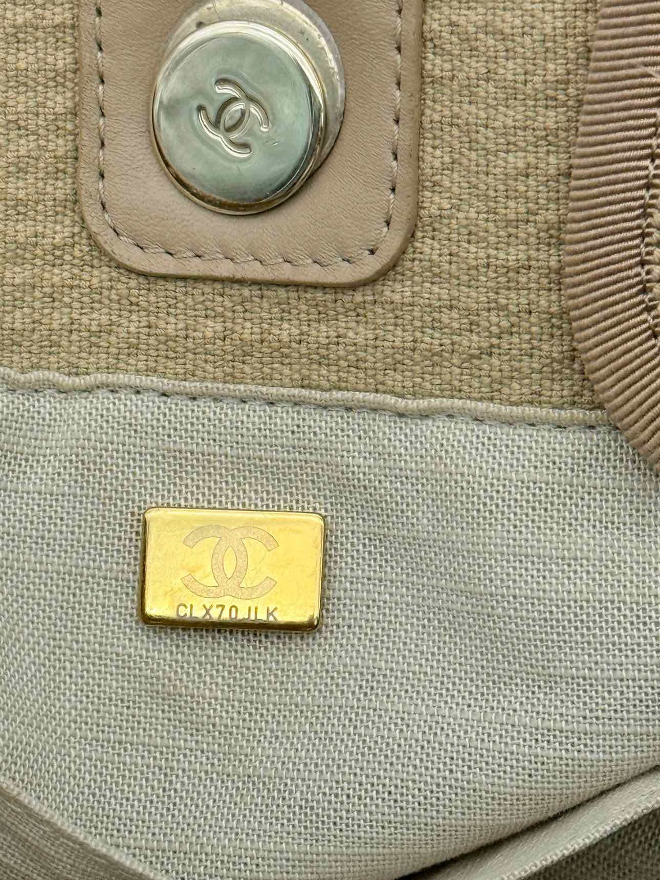 CHANEL Deauville Beige Tote Bag