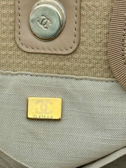 CHANEL Deauville Beige Tote Bag