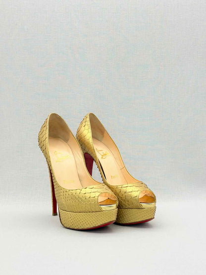 CHRISTIAN LOUBOUTIN Lady Peep Python Size EU 35.5 Pumps