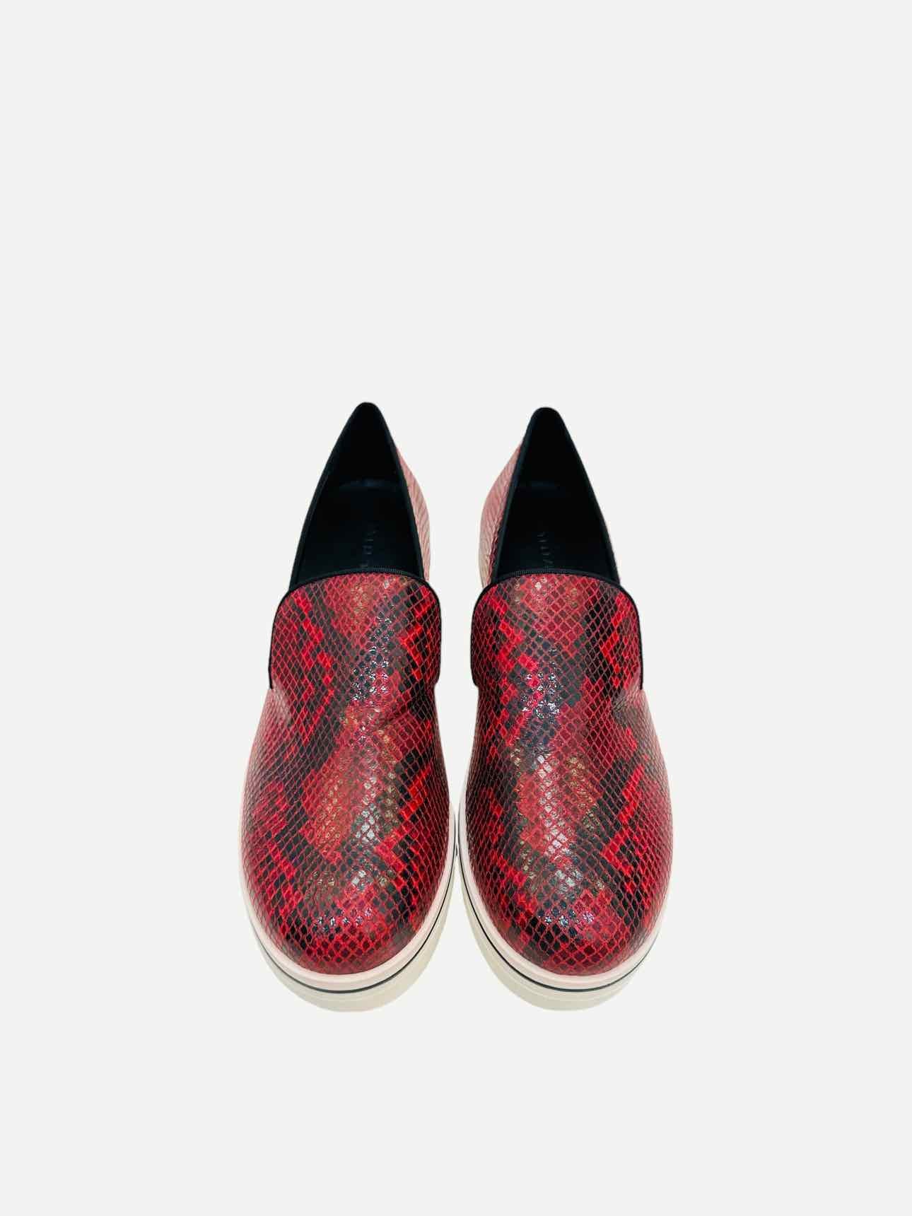 STELLA MCCARTNEY Platform Red & Black Loafers 41