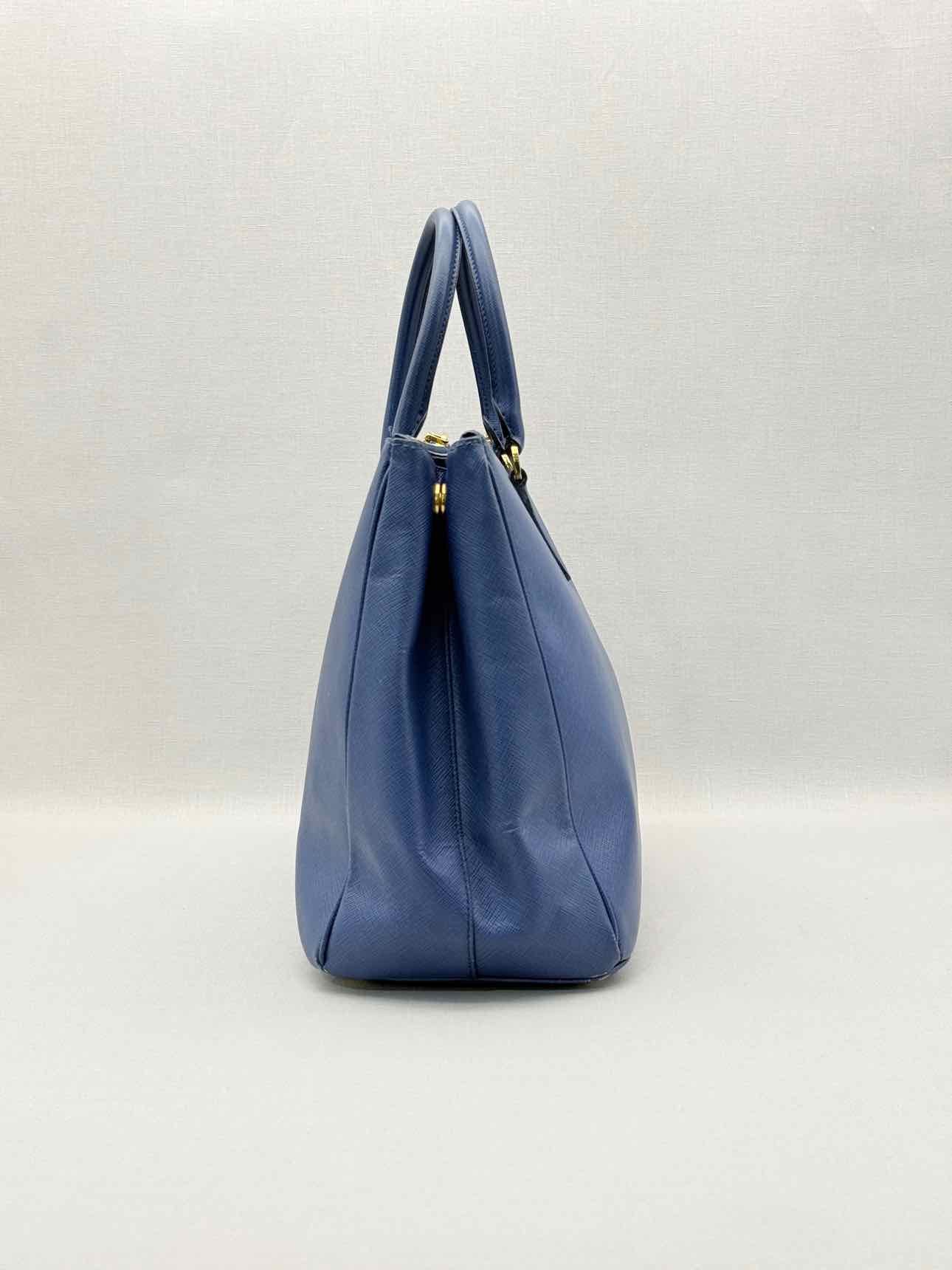PRADA Galleria Blue Tote Bag