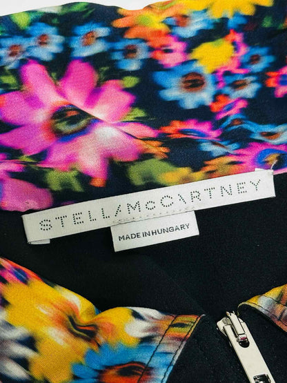 STELLA MCCARTNEY Black Multicolor Size US 4 Short Dress