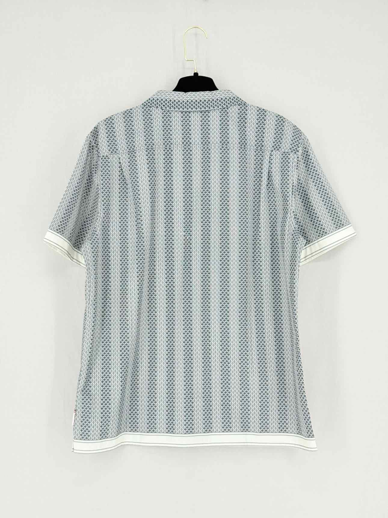 ORLEBAR BROWN Bowling Navy Blue/White Size Large Shirt