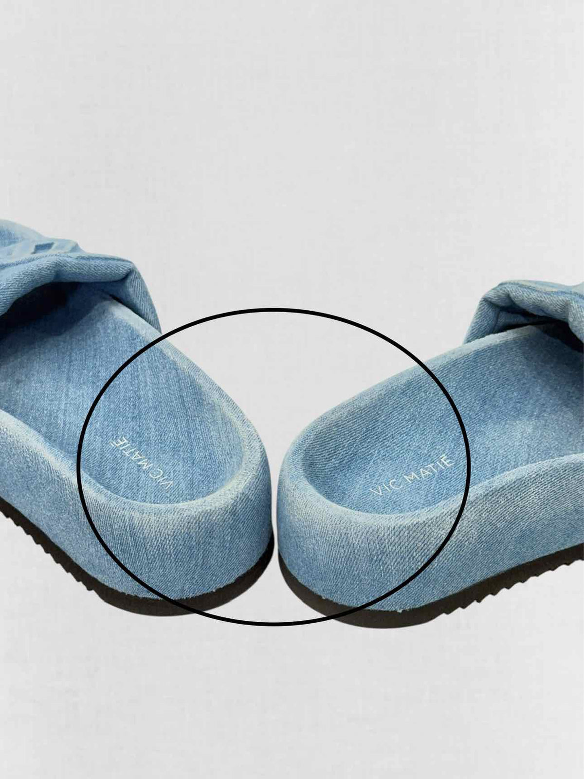 VIC MATIE Denim Blue Size EU 38 Slides