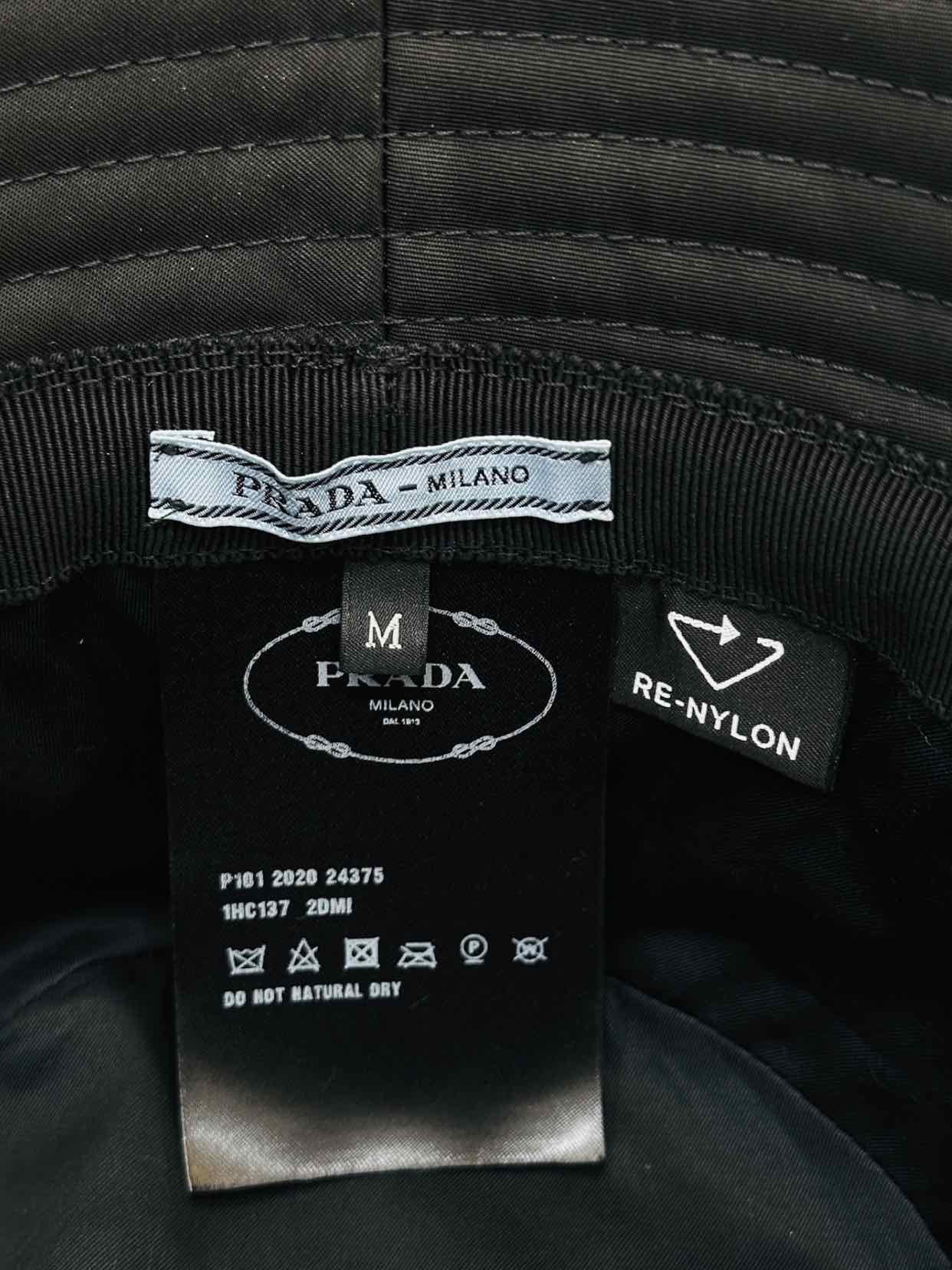 PRADA Re-Nylon Black Bucket Hat