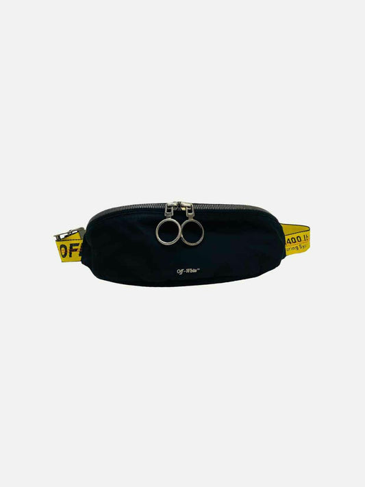 OFF WHITE Nylon Black & Yellow Belt Bag