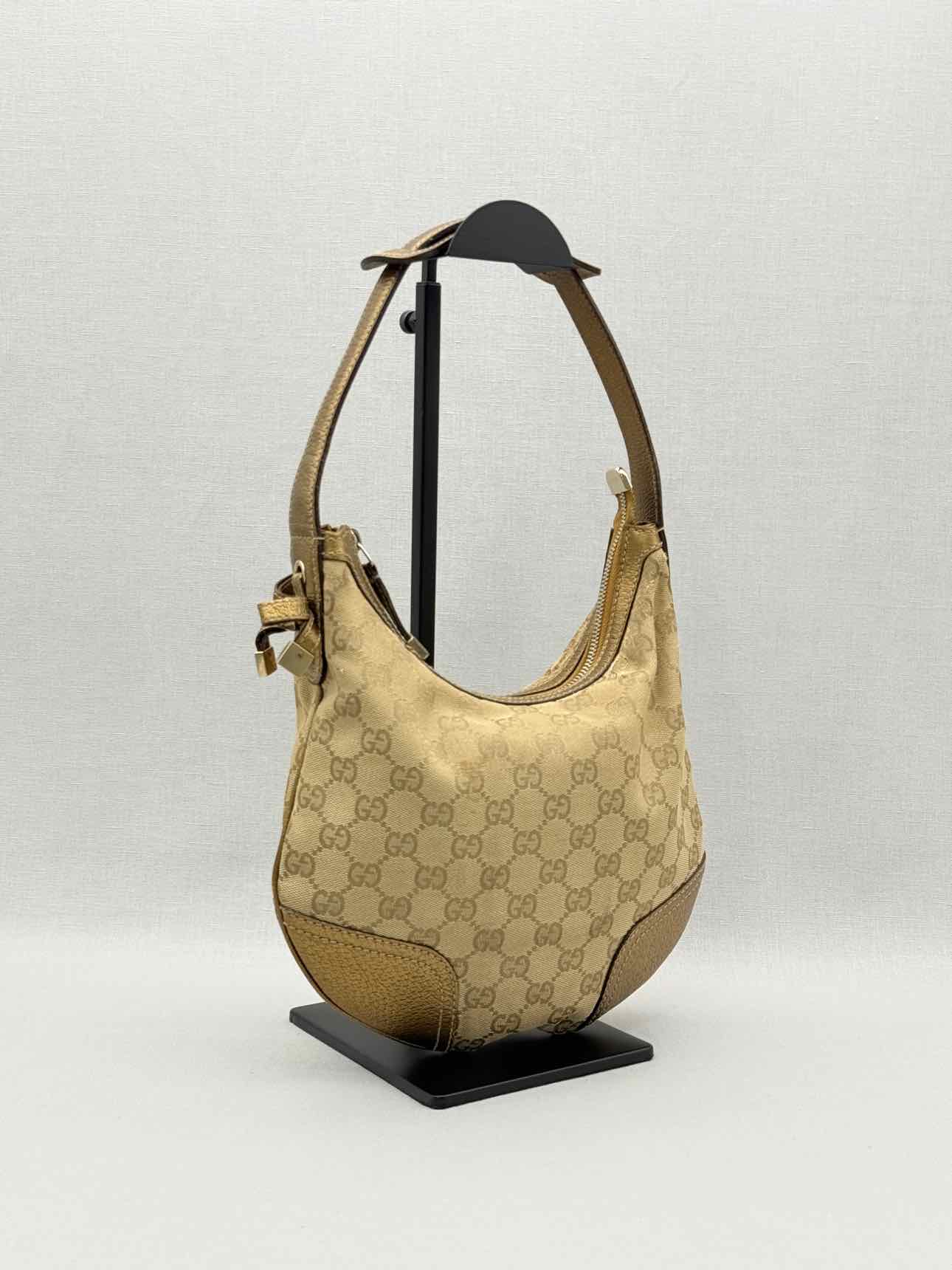 GUCCI Princy Brown & Bronze GG Monogram Hobo bag