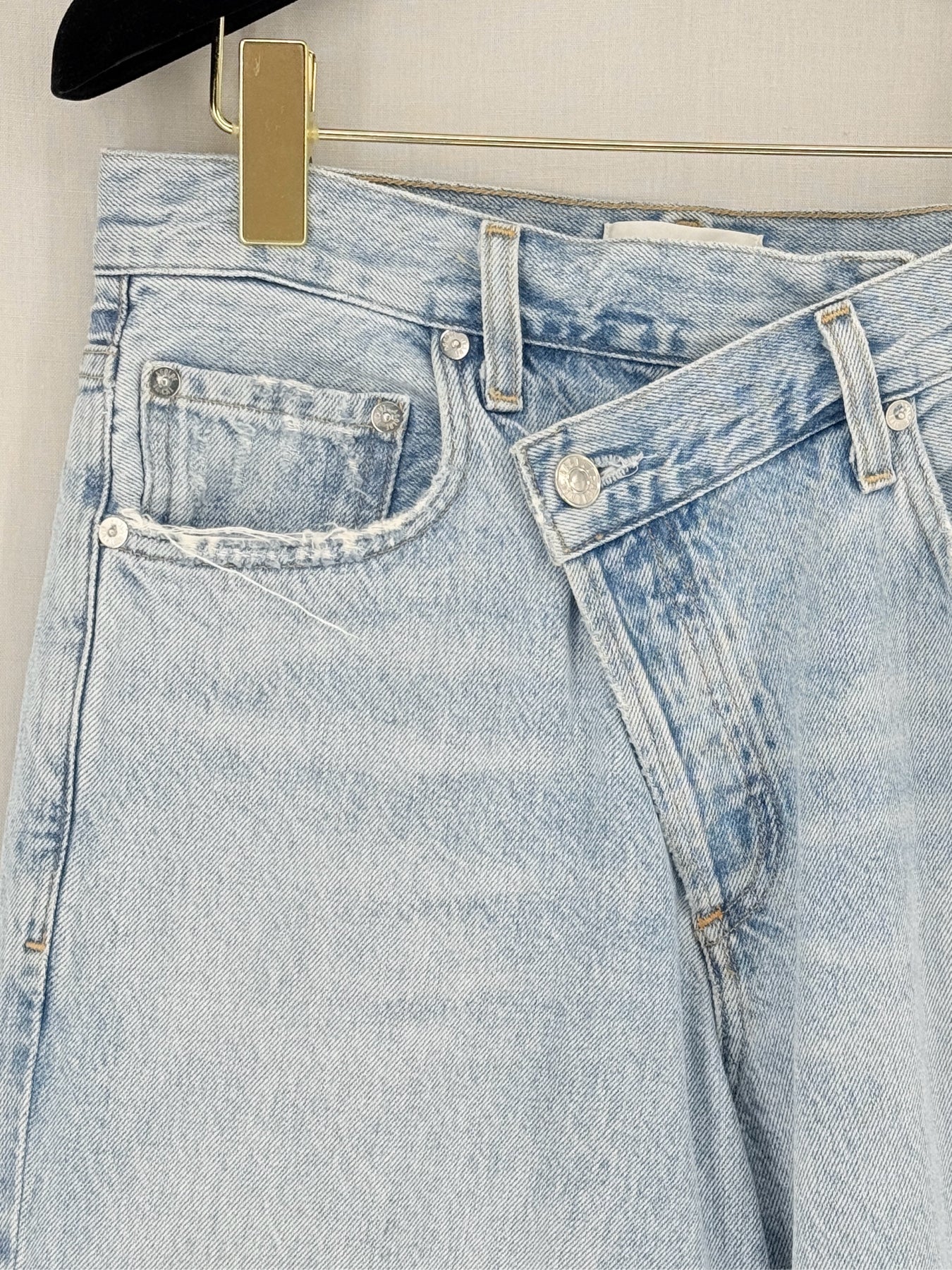 AGOLDE Criss Cross Faded Blue Size 25 Jeans