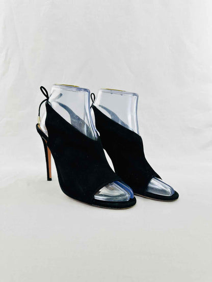 AQUAZZURA Black Size EU 39 Slingbacks